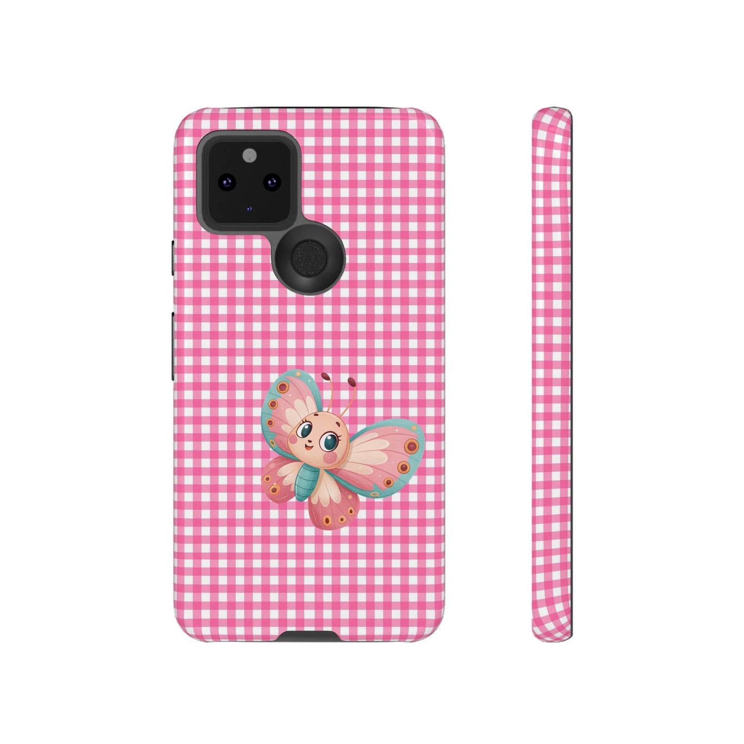 Cute Butterfly Phone Case, Tough Cases, Floral Phone Accessory, Gift for Her, Spring Fashion, Kids' Birthday Present, Pastel Aesthetic