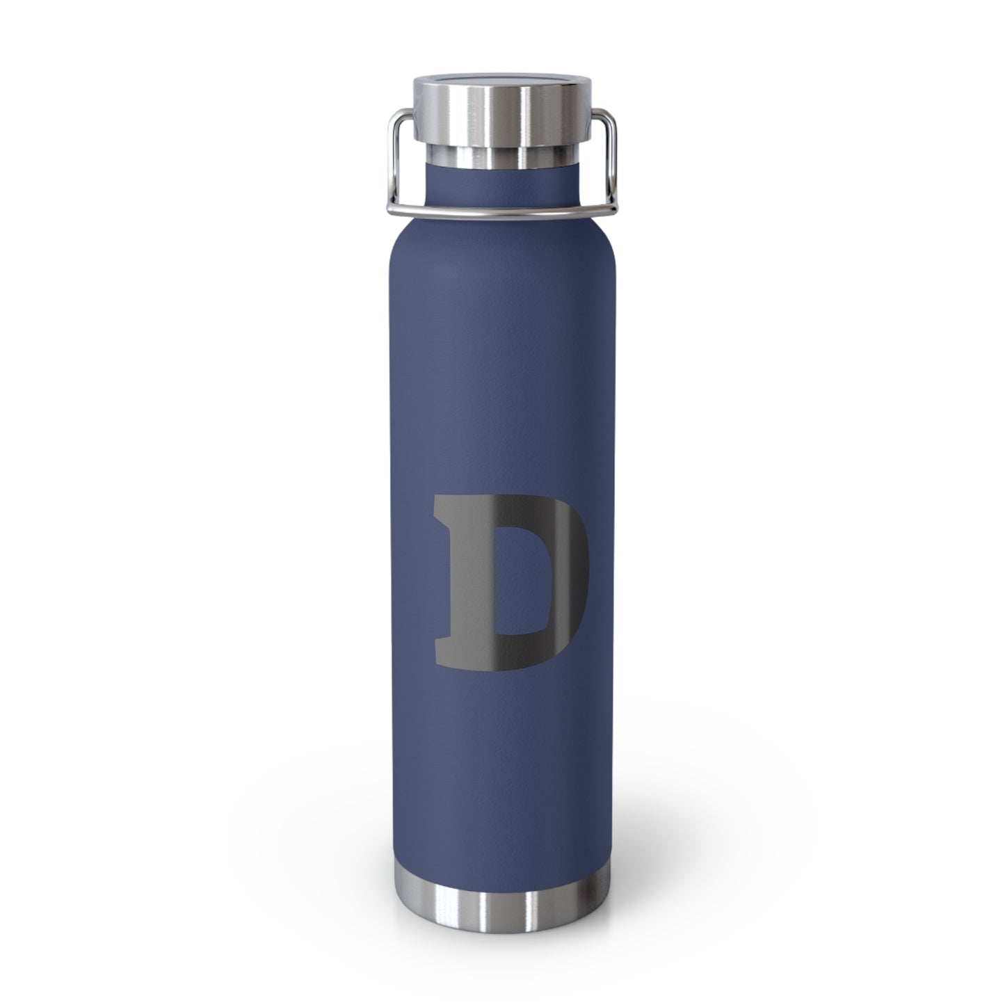 Personalized Copper Insulated Water Bottle, 22oz - "D" Custom Monogram