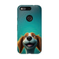 Happy Dog Phone Case — Cute Cartoon Puppy Protective Phone Cover