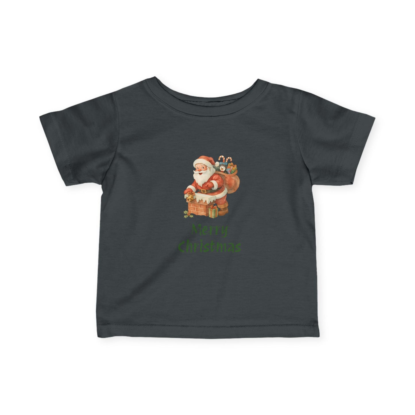 Merry Christmas Infant Tee, Holiday Baby Shirt, Cute Christmas Gift, Toddler Christmas Tee, Santa Infant T-Shirt