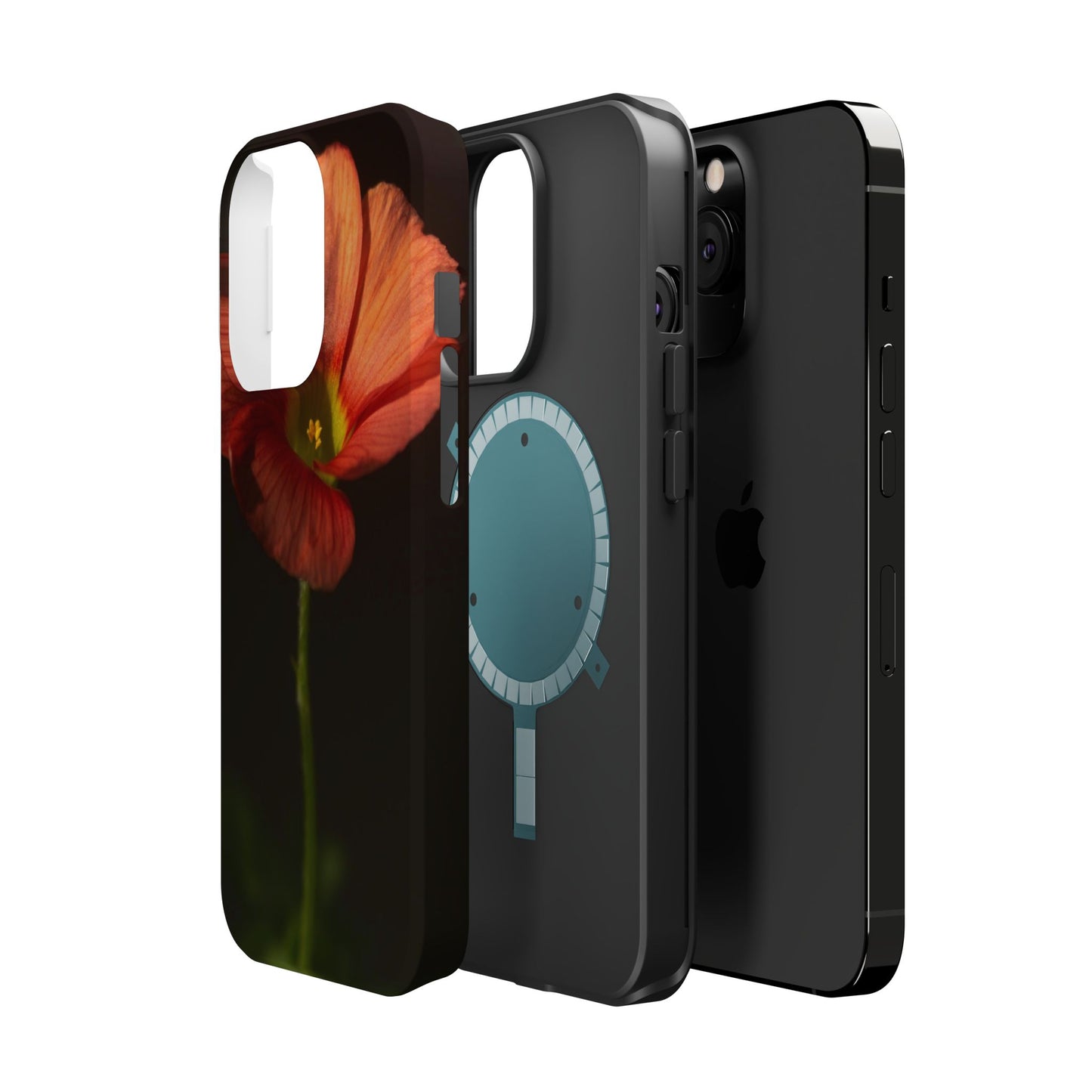 Poppy Bloom Magnetic Impact Phone Case — Slim Protective Floral Design