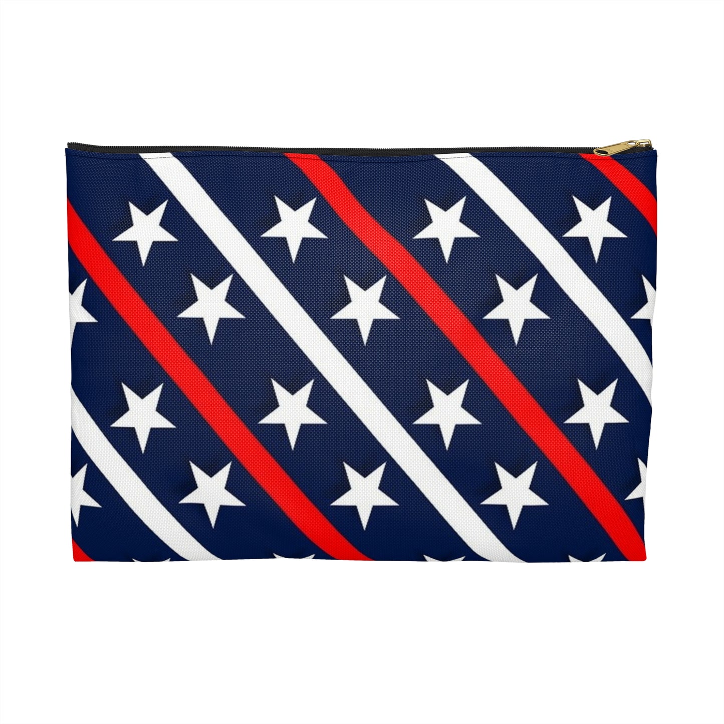 Patriotic Accessory Pouch  Starry Stripes