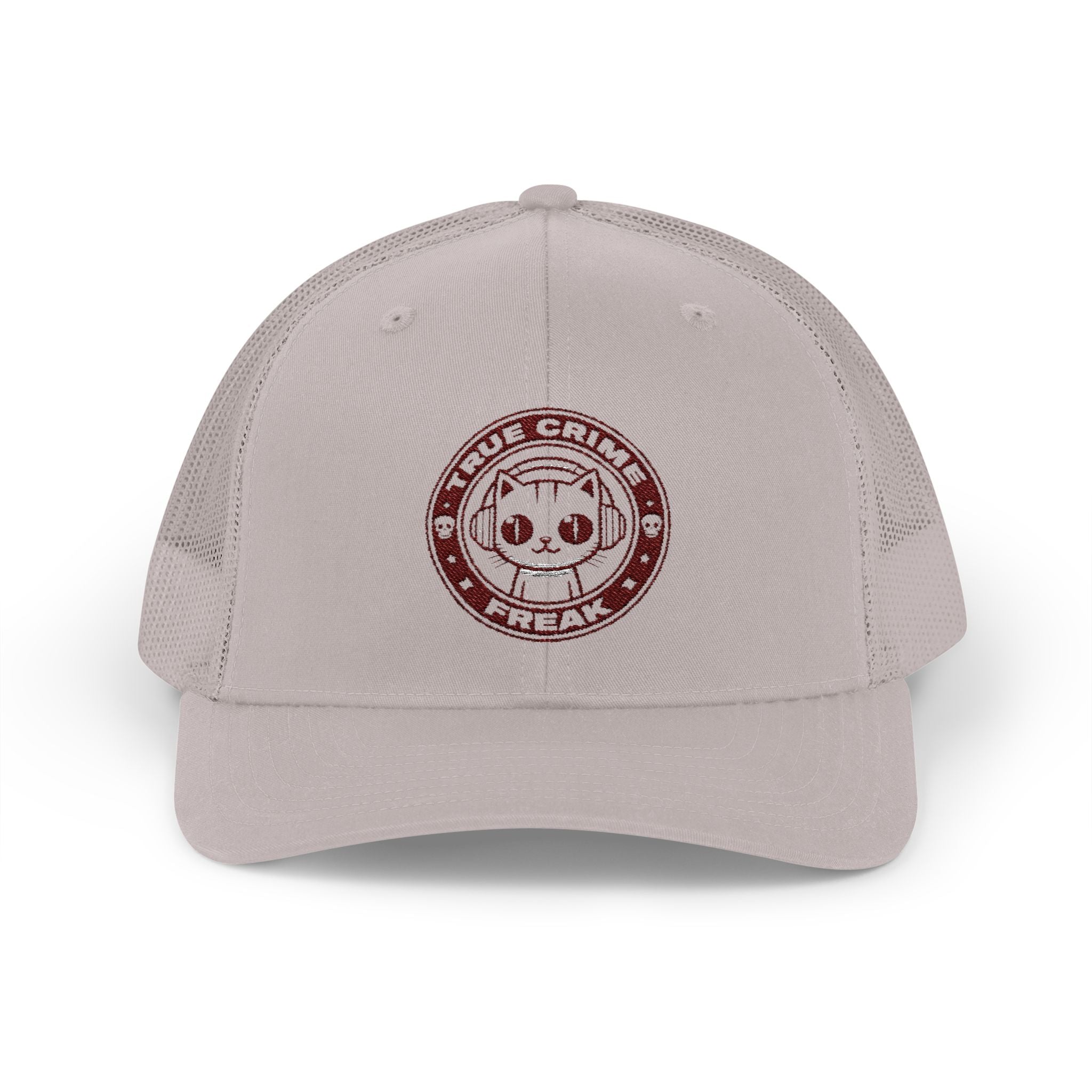 Trucker Cap — Cute Cat Circle Patch Snapback