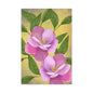 Matte Canvas, Stretched, 1.25" Tulips Pink and Purple Flowers