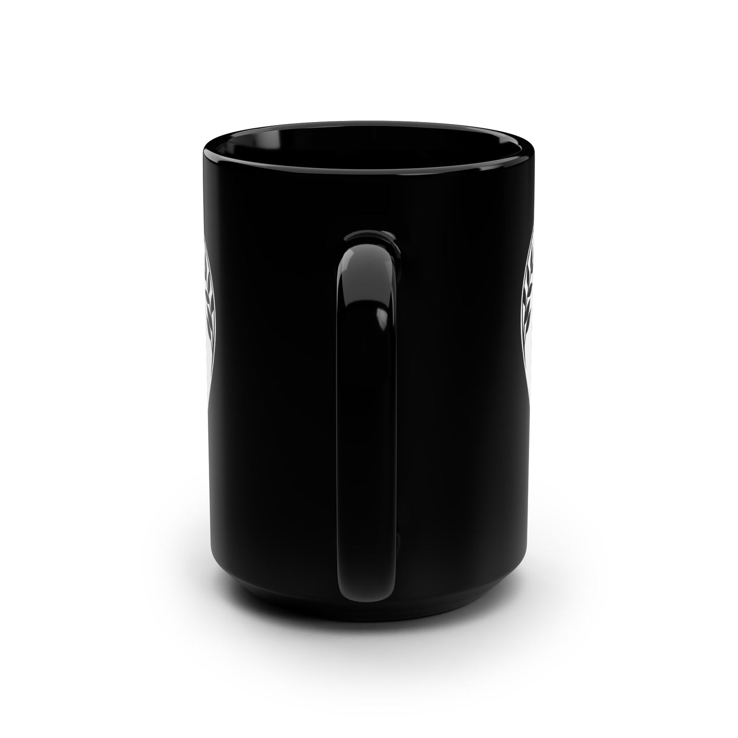 Wedding Couple Heart Black Mug — 15oz Brides & Grooms Coffee Cup