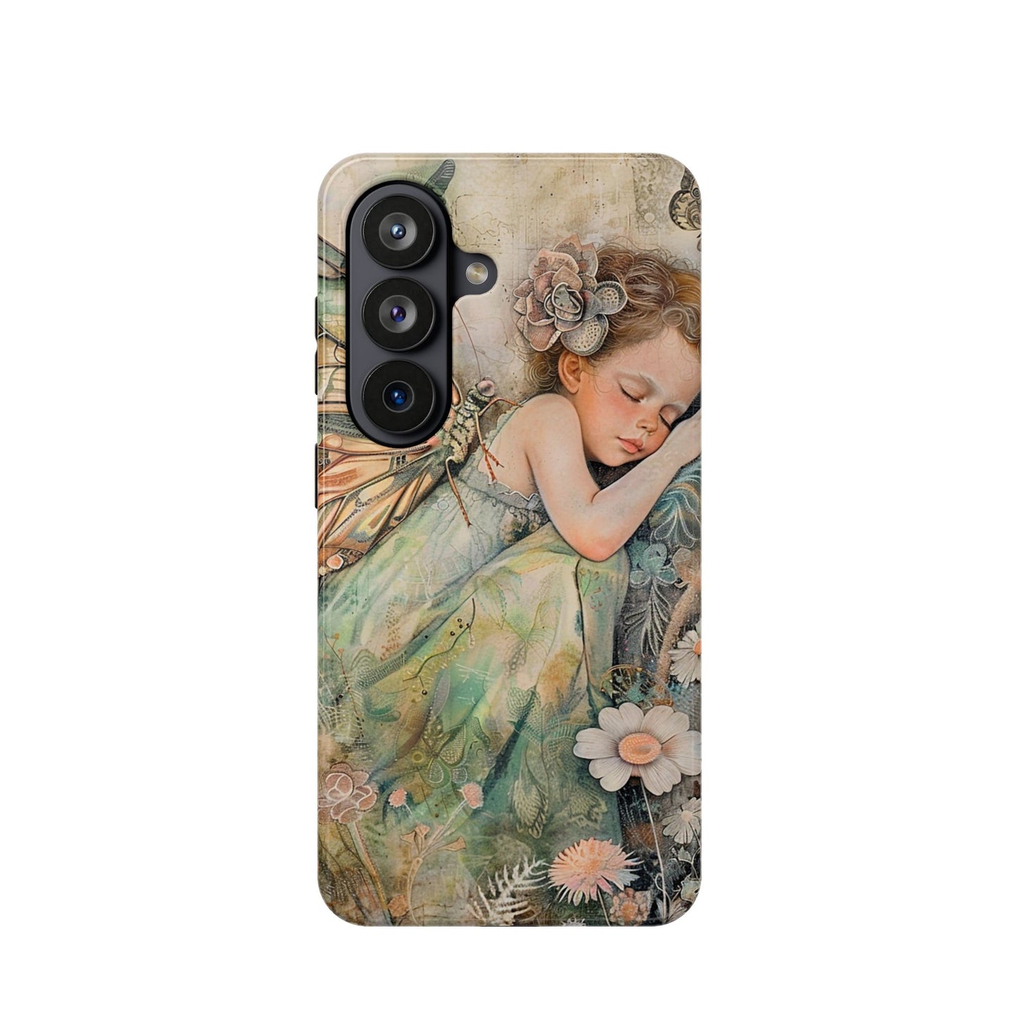 Fairy Sleeping Phone Case — Magnetic Impact-Resistant iPhone Cover
