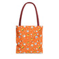 Cute Cat Pattern Tote Bag, Fun Shopping Bag