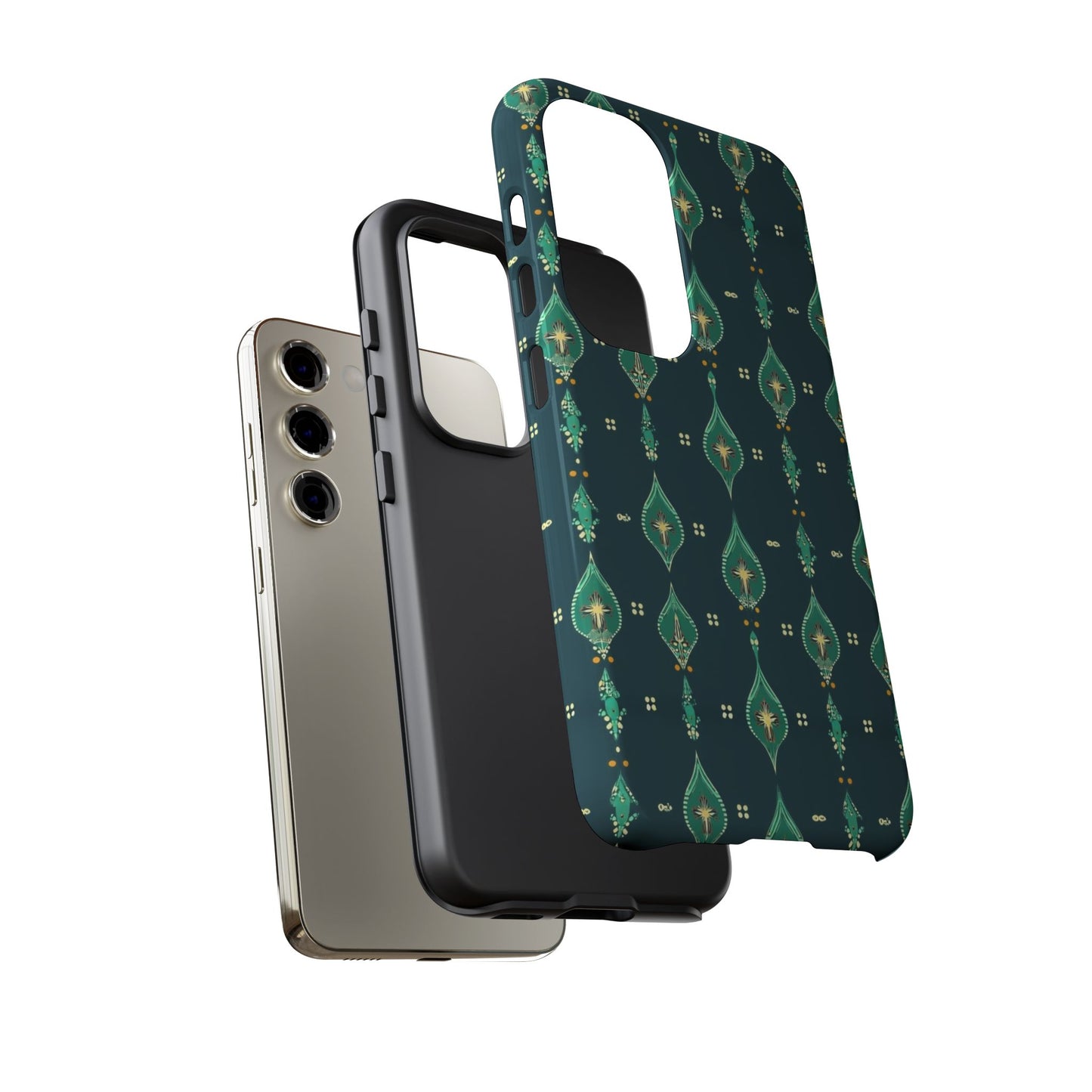 Emerald Boho Teardrop Phone Case