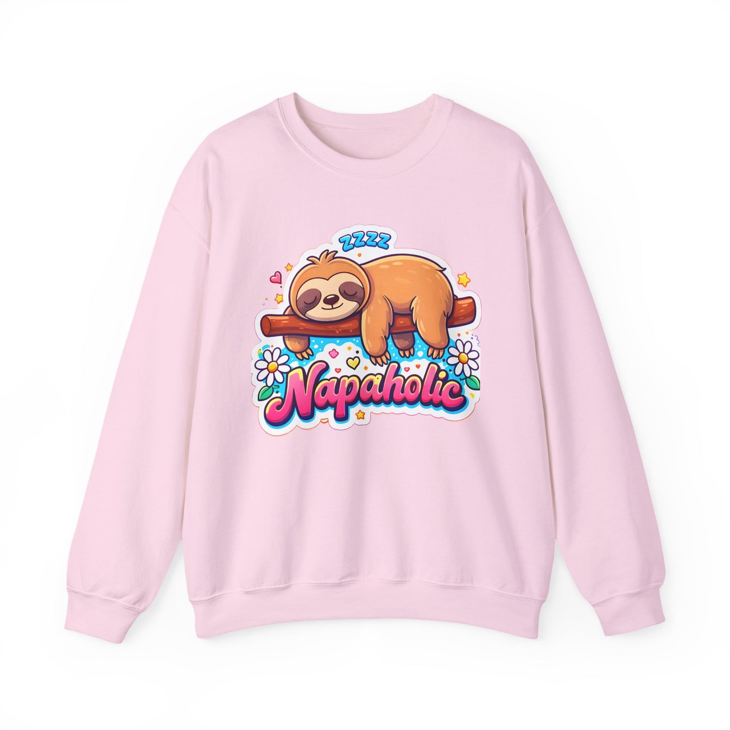 Napaholic Sweatshirt — Cute Sloth Nap Lover Crewneck