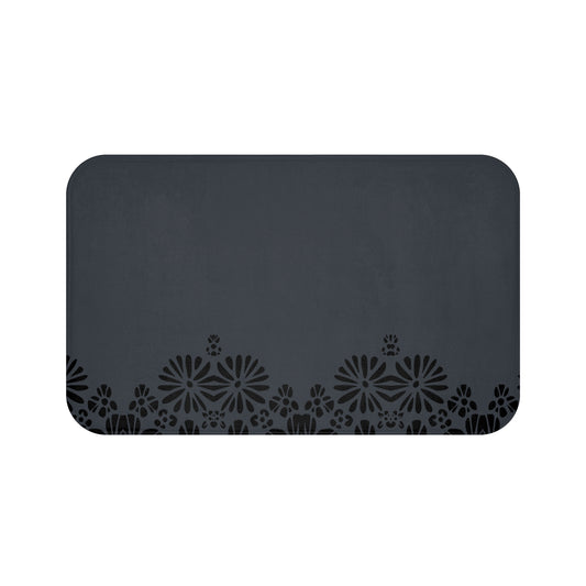 Floral Elegance Bath Mat - Chic Bathroom Decor, Home Spa Essentials, Gift for Her, Modern Design, Cozy Comfort