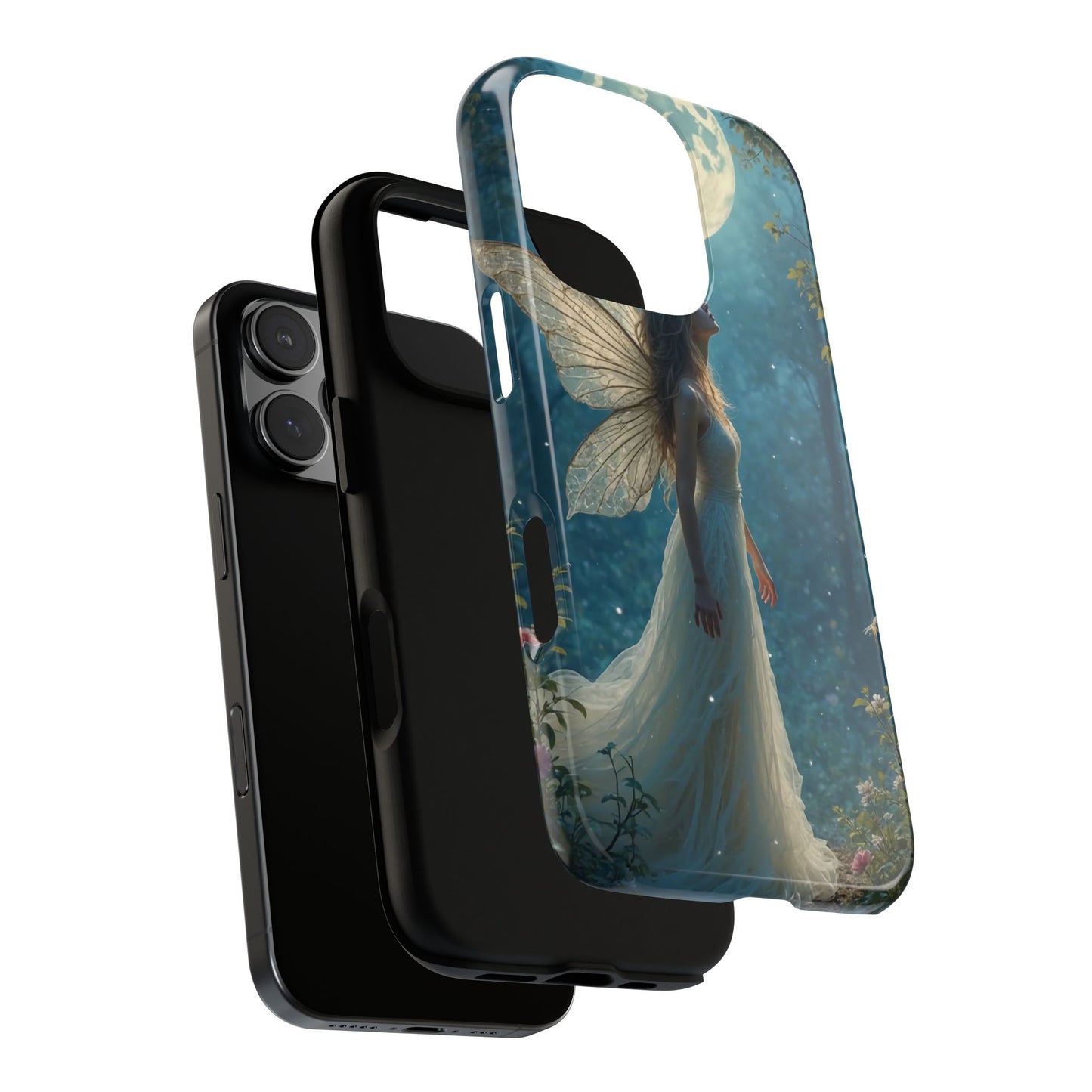 Fairy Moon Phone Case | Tough Cases for Nature Lovers, Fantasy Gift, Boho Phone Accessory, Ethereal Aesthetic, Magical Design