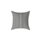 Black & White Vertical Stripe Throw Pillow — Modern Decorative Cushion