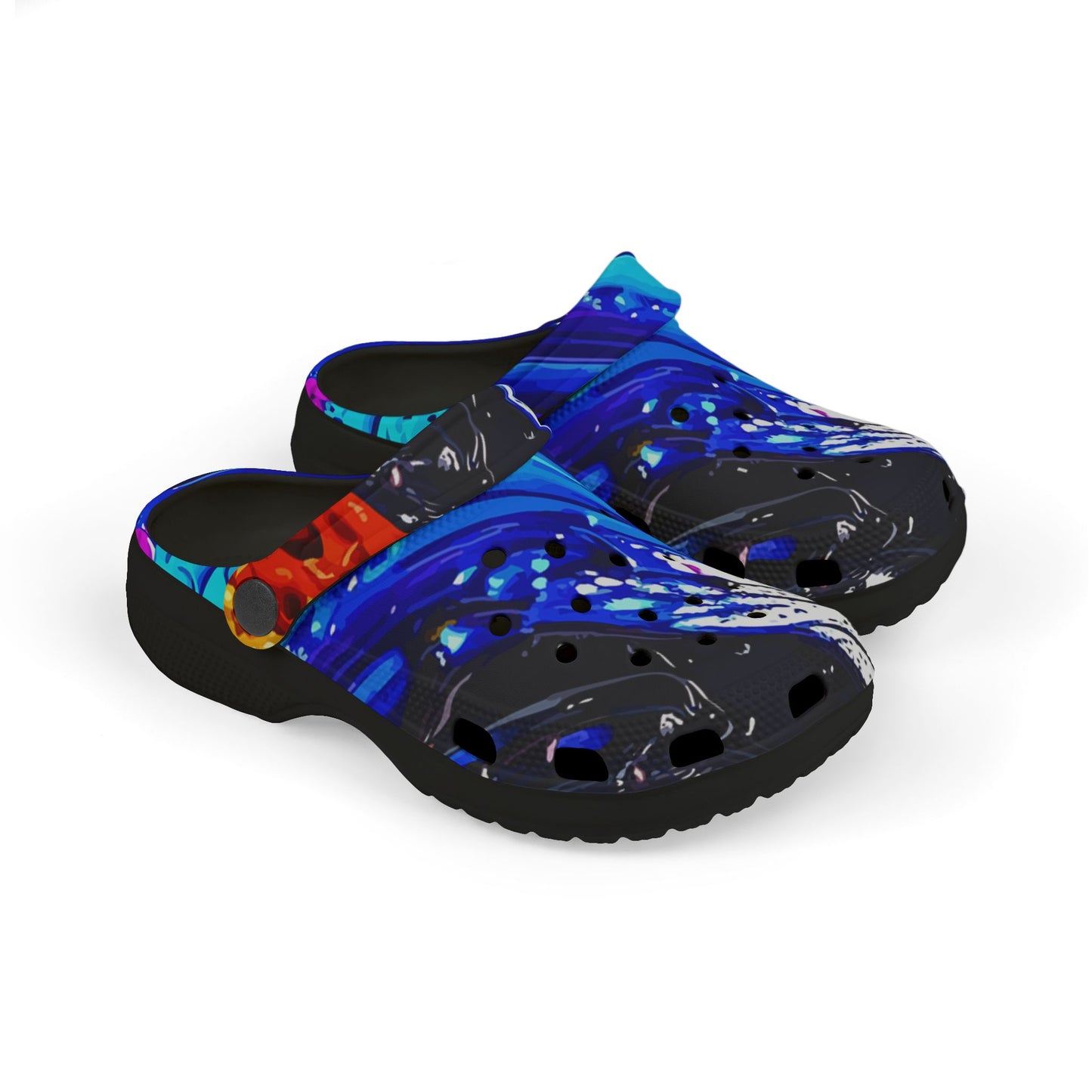 Kids Foam Clogs — Blue Splash