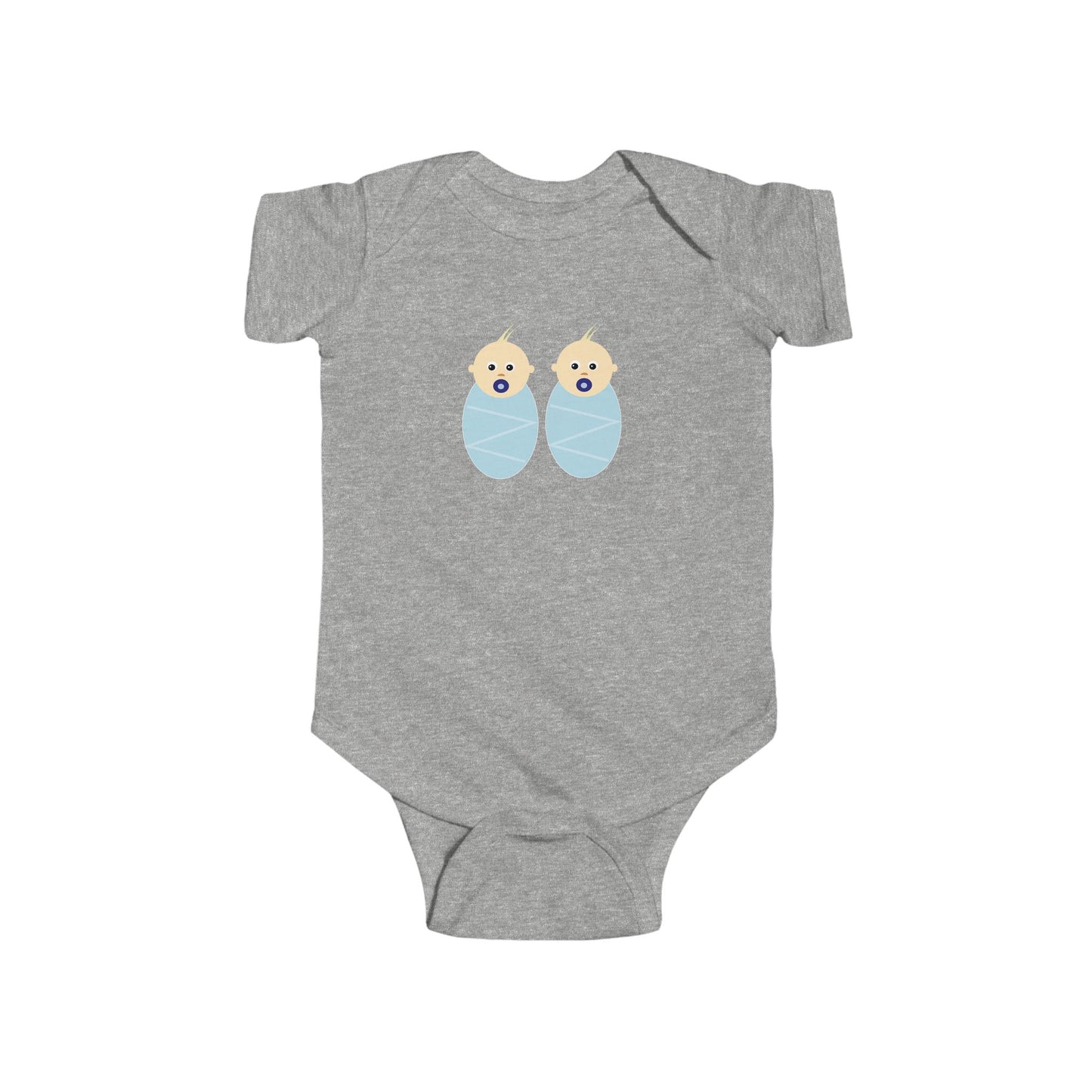 Adorable Baby Bodysuit with Cute Duck Design - Twins