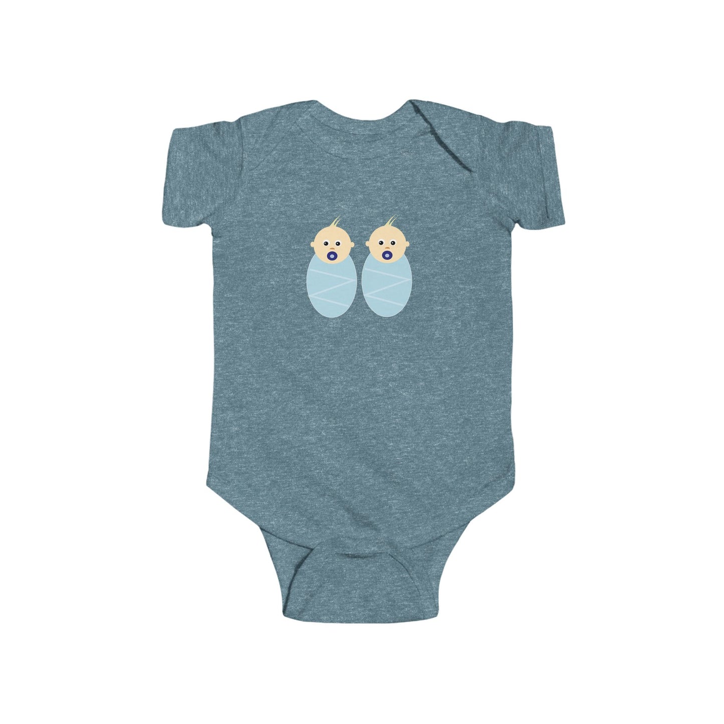Adorable Baby Bodysuit with Cute Duck Design - Twins