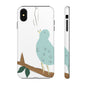 Birdsong Phone Case — Cute Blue Bird on Branch Protective Case