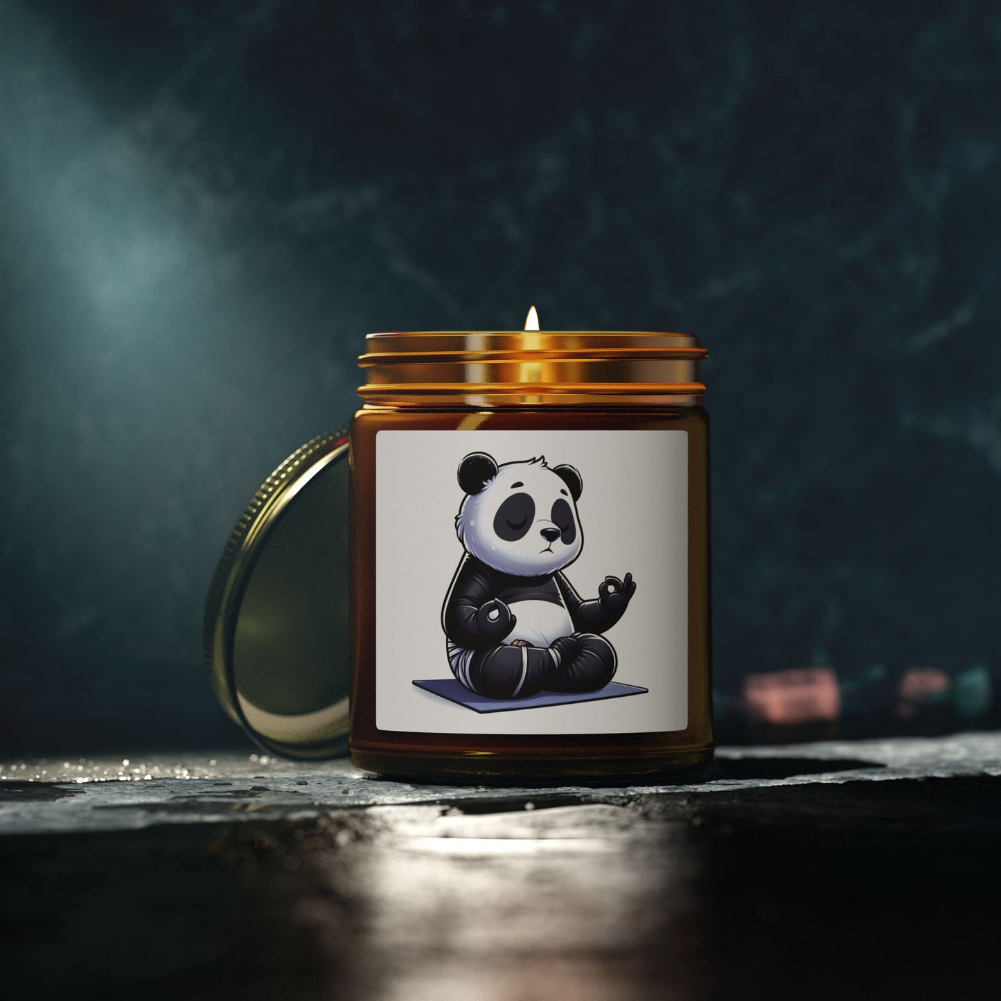 Scented Candle — Relaxing Panda Meditation Jar (4oz & 9oz)