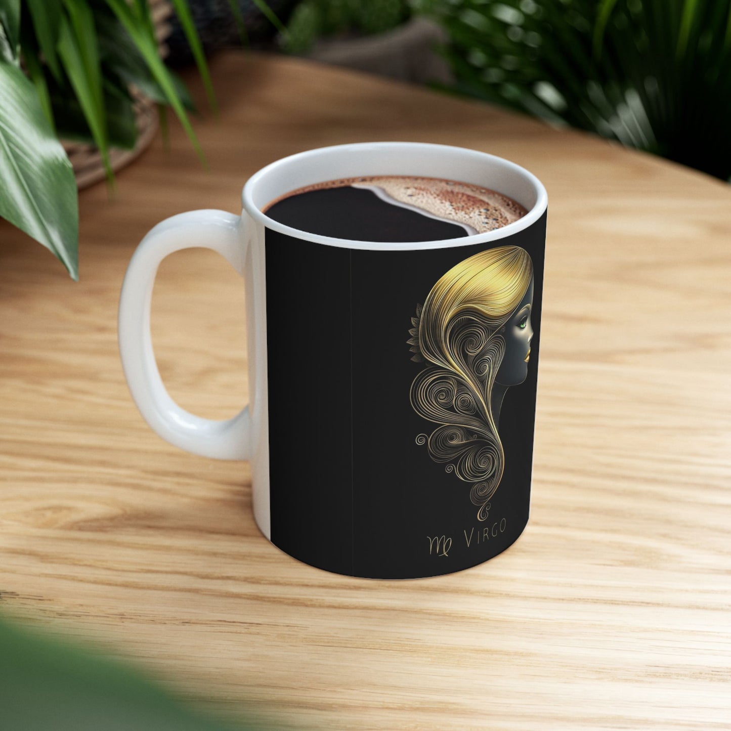 Virgo Constellation Ceramic Mug — Zodiac Astrology Coffee Cup (11oz/15oz)