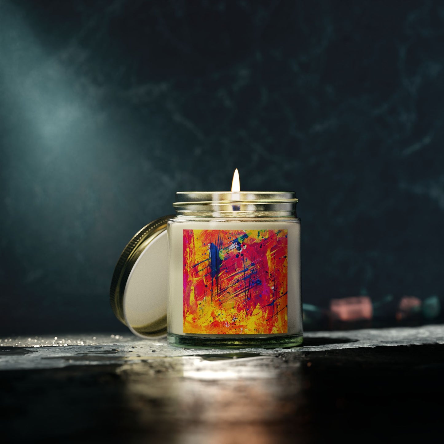 Vibrant Artistic Scented Candles - Perfect for Relaxation