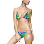 Vibrant Tie-Dye Women's Bikini Swimsuit, Beachwear, Summer Swim, Pool Party, Vacation Swimwear, Festival Outfit