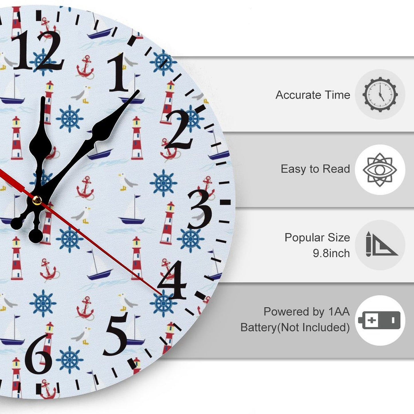 Modern Wooden Wall Clock