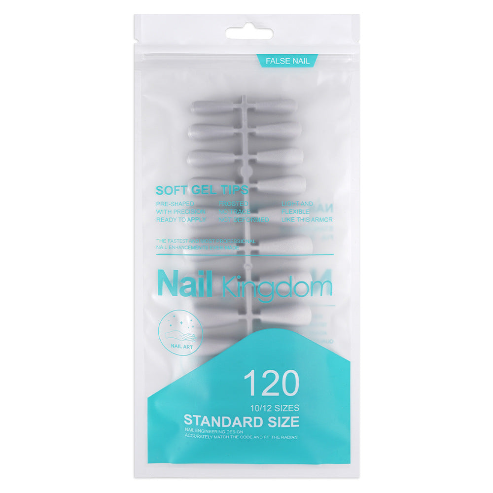 Cat eye press on nails, flash Spice Girl patch manicure removable trapezoidal nail 120 pieces boxed fake nails – Image 5