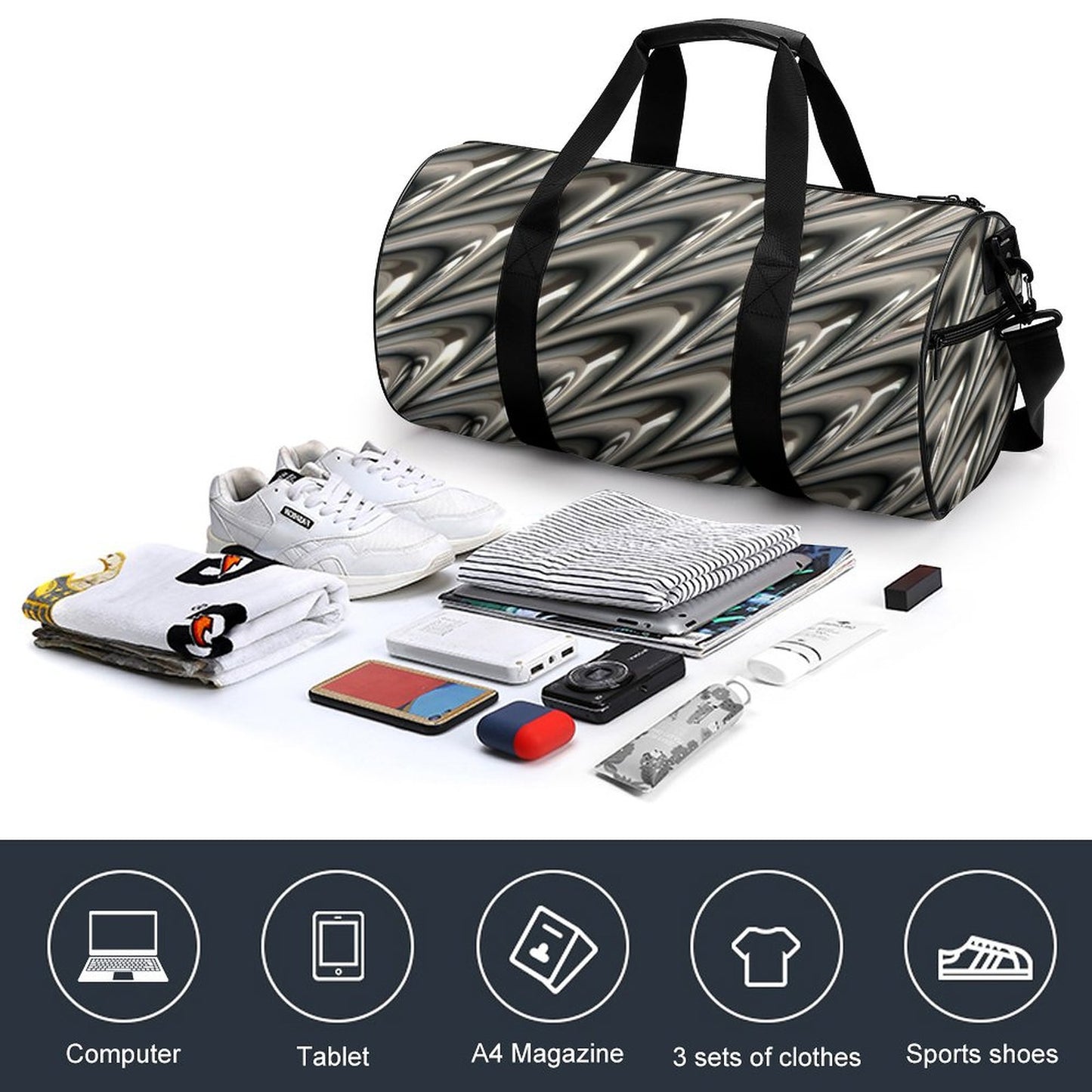 Cylindrical Gym Bag(Multi-sites)