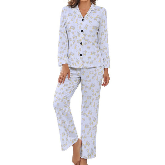V-Neck Women Night Wear Pajamas