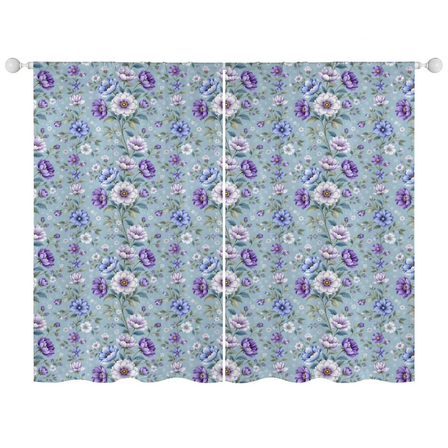 Sheer Curtain Flowers
