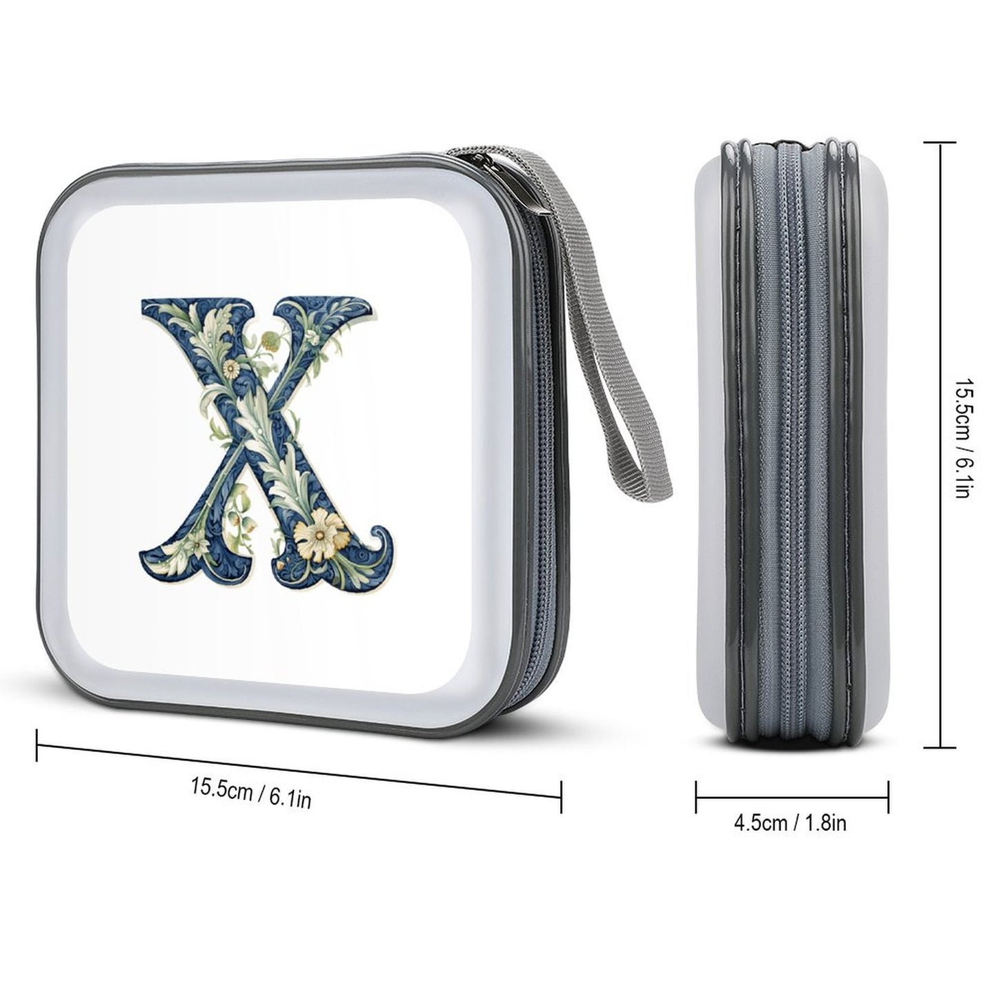 Portable Zipper Disc Storage Case for Car Home Travel