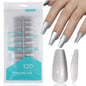 Cat eye press on nails, flash Spice Girl patch manicure removable trapezoidal nail 120 pieces boxed fake nails – Image 11