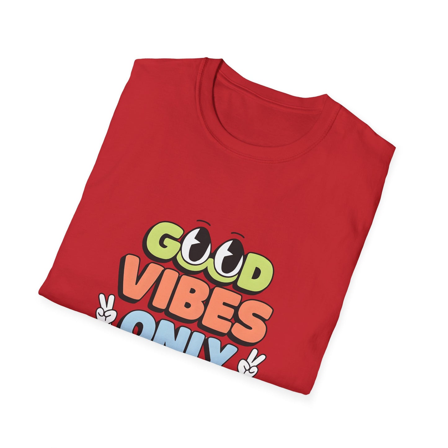 Good Vibes Only T-Shirt — Retro Smiley Graphic Tee