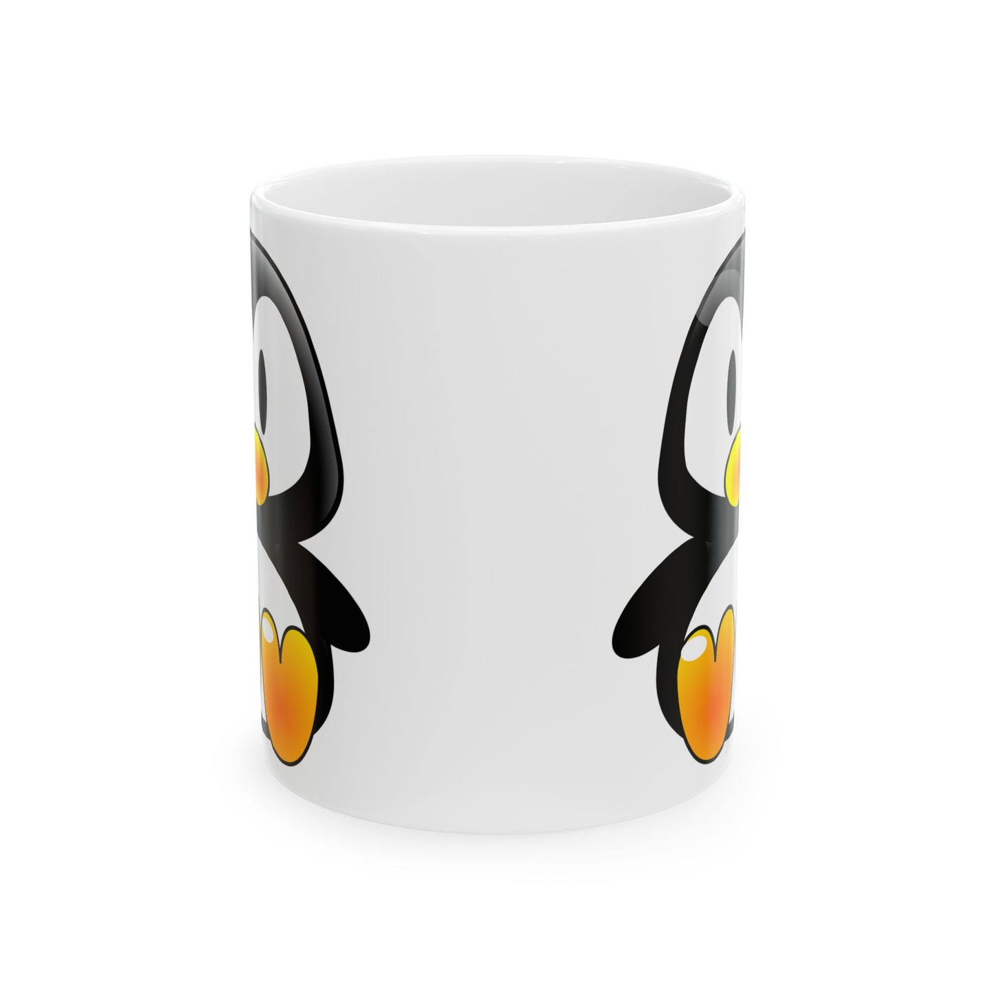 Cute Penguin Ceramic Mug — Adorable Polar Animal Coffee Cup (11oz & 15oz)