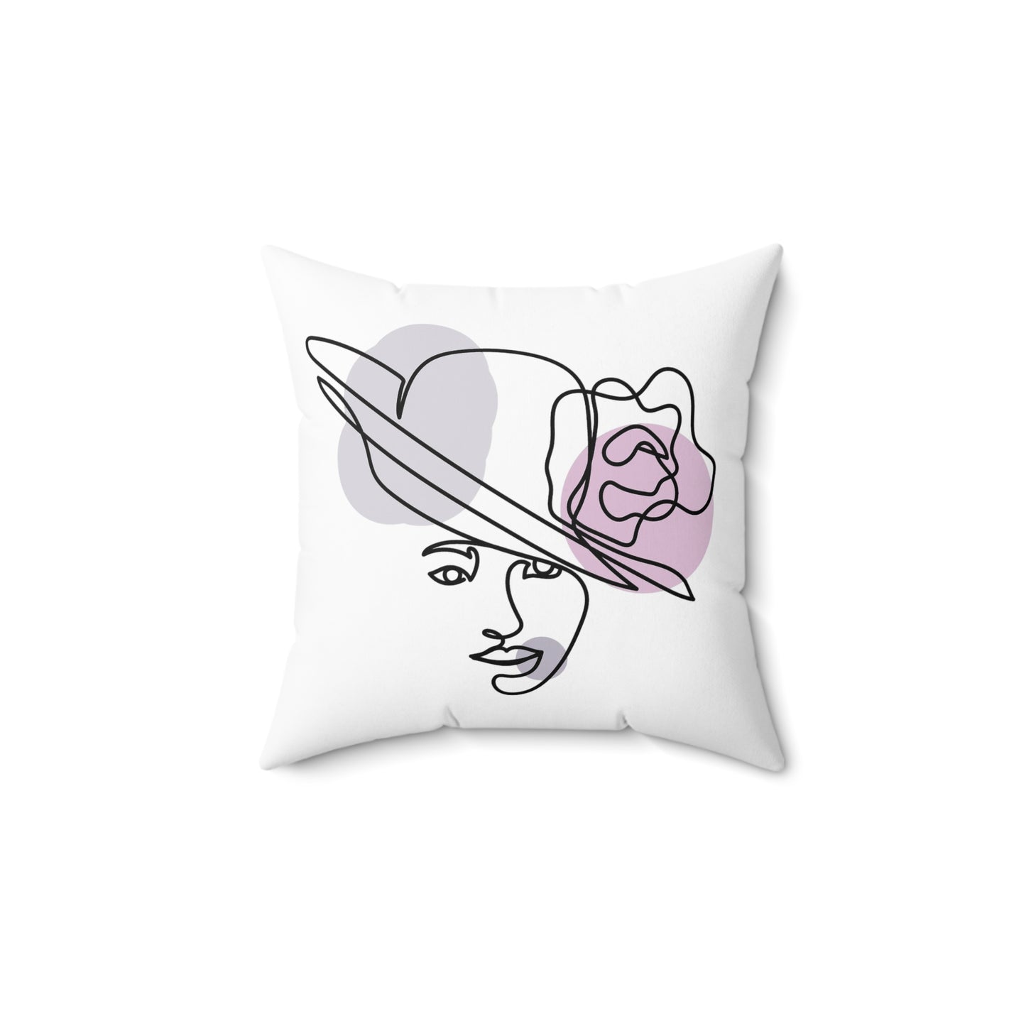 Elegant Fashion Illustration Pillow