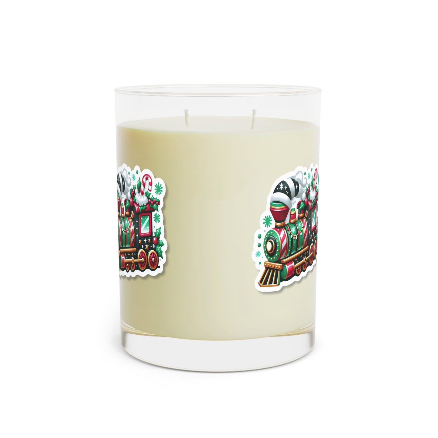 Holiday Train Scented Candle — 11oz Festive Christmas Glass Candle