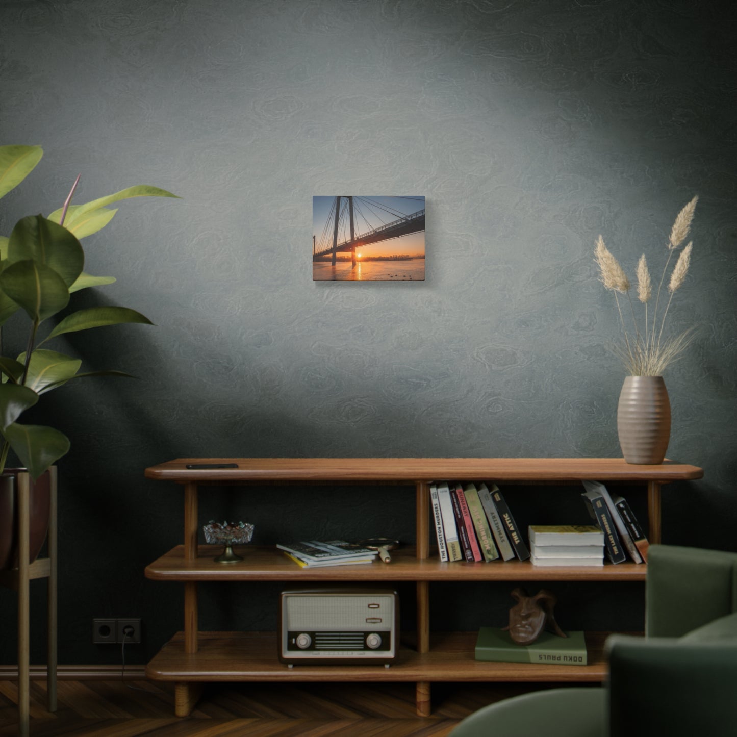 Sunrise Bridge Canvas Wall Art — Matte Stretched Canvas