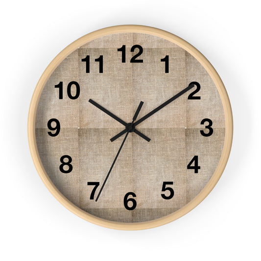 Minimalist Natural Wall Clock | Rustic Decor, Timeless Home Accent, Gift for Housewarming, Boho Vibe, Modern Design