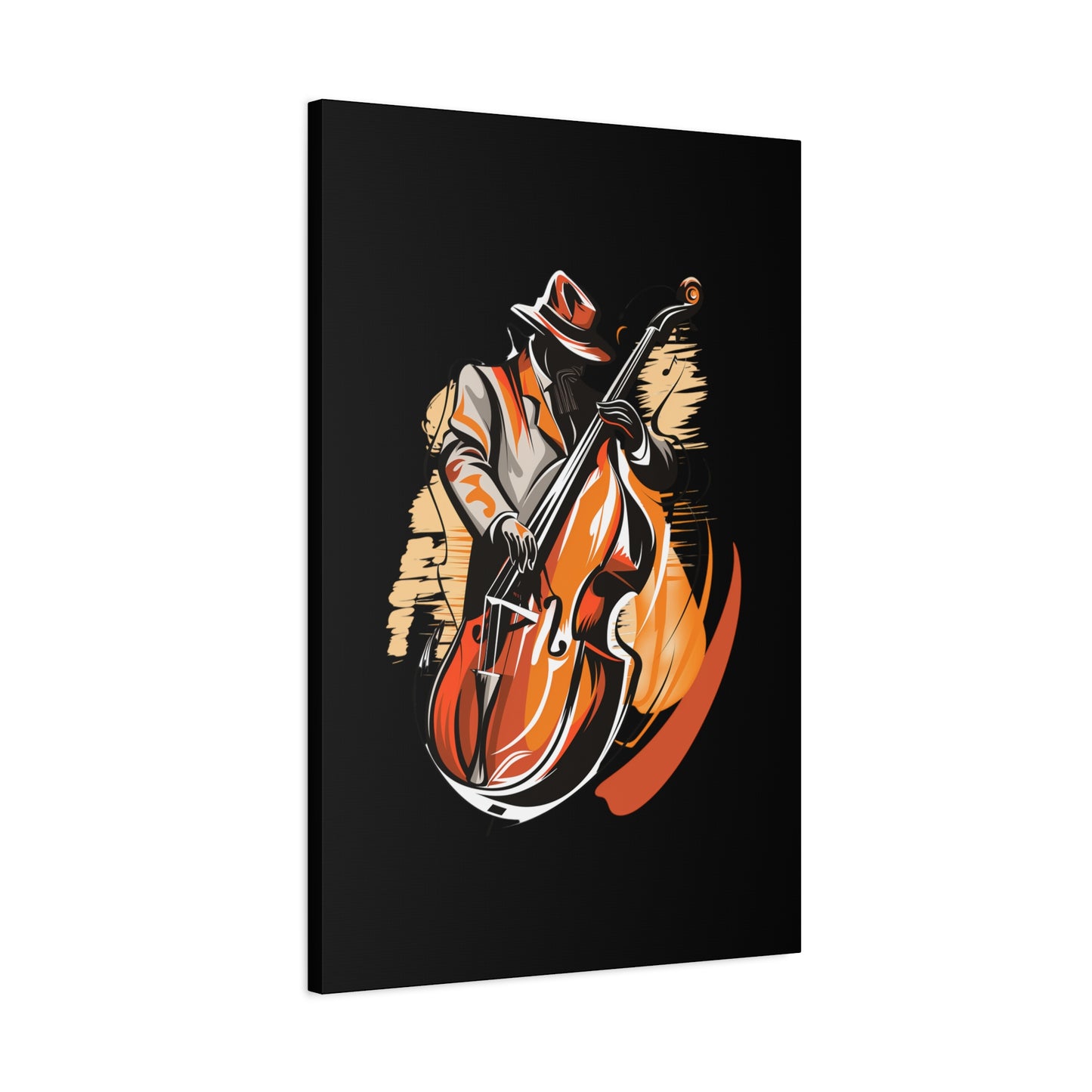 Matte Canvas, Stretched, 1.25" - Bass Player