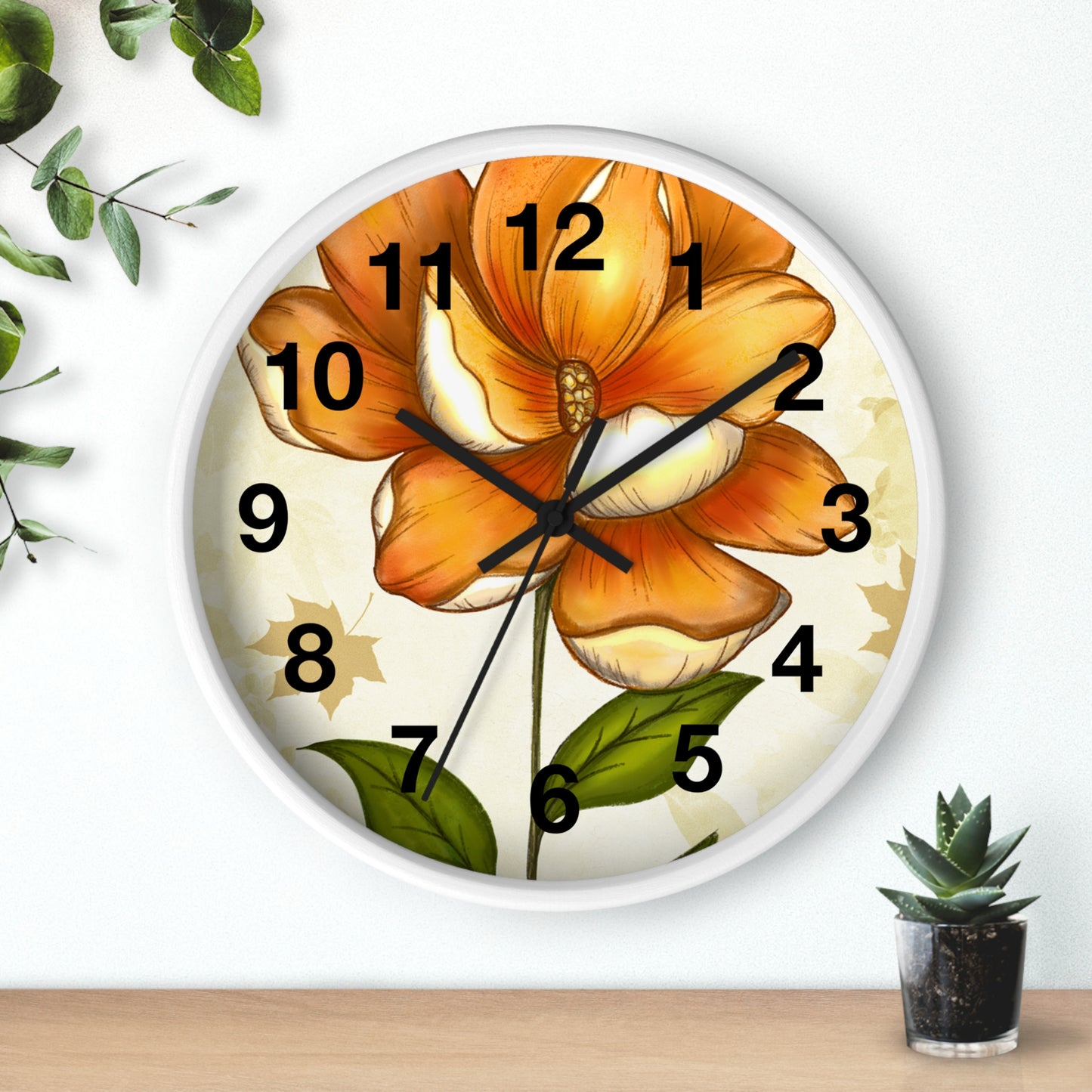 Floral Beauty Wall Clock, Nature-Inspired Home Decor, Elegance for Living Room, Perfect Gift for Flower Lovers, Kitchen Clock, Unique [...]