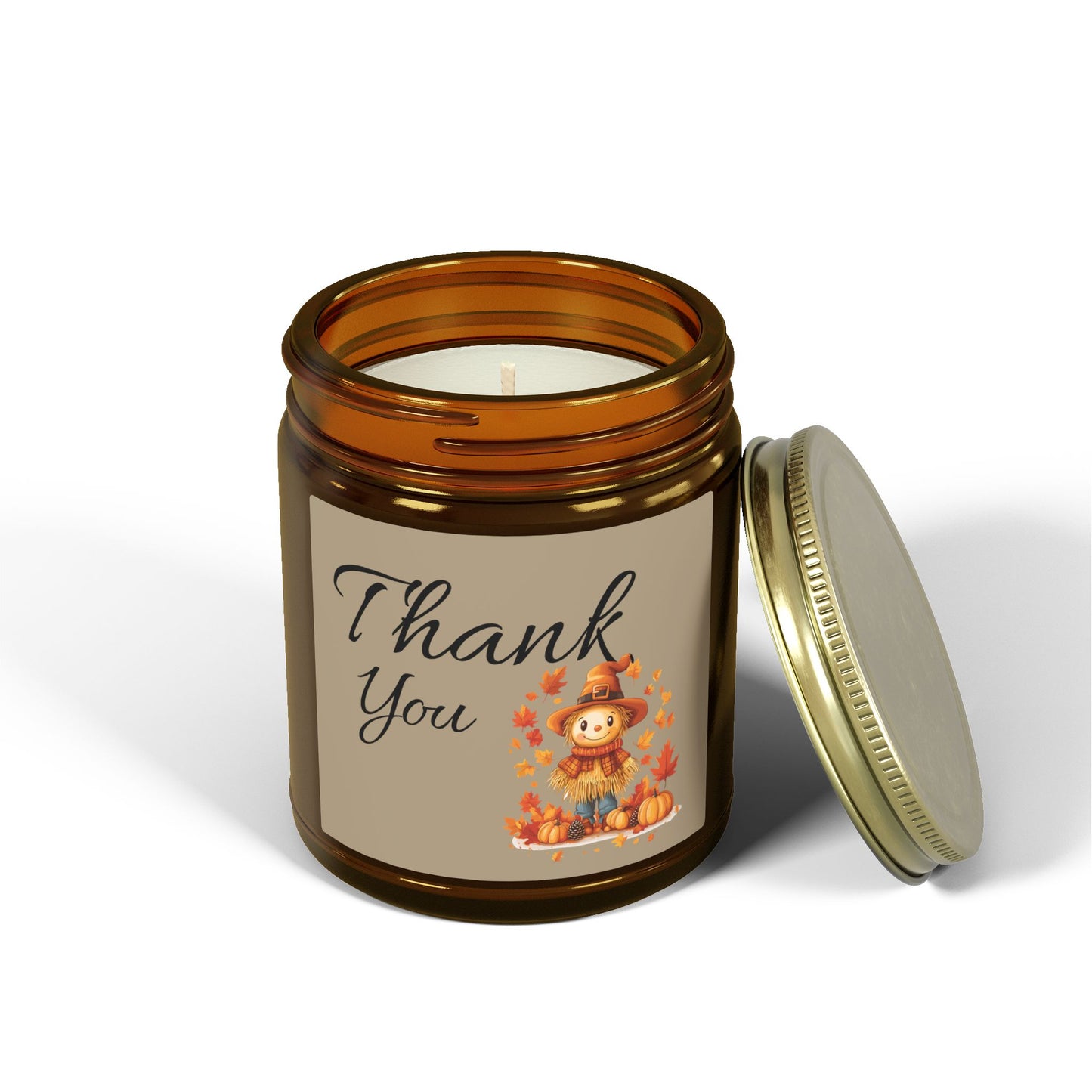 Thank You Fall Scented Candle — Coconut Apricot Wax (4oz & 9oz)