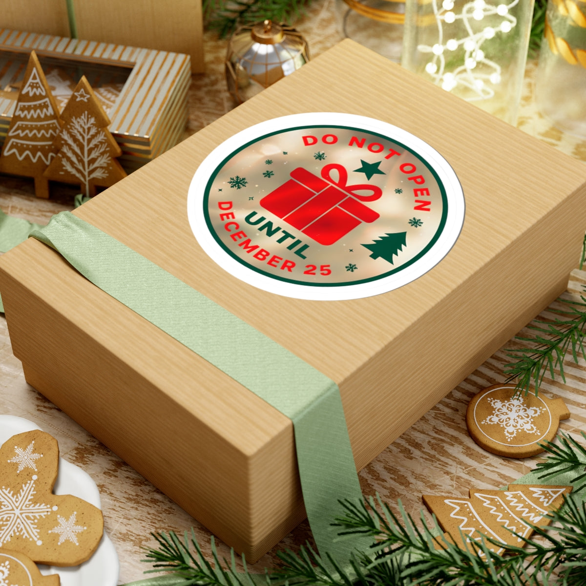 Holiday Gift Reminder Kiss-Cut Stickers