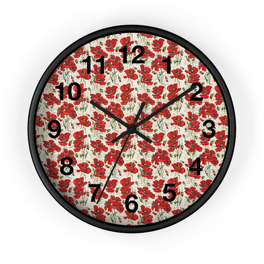 Flower Power Wall Clock - Floral Decor