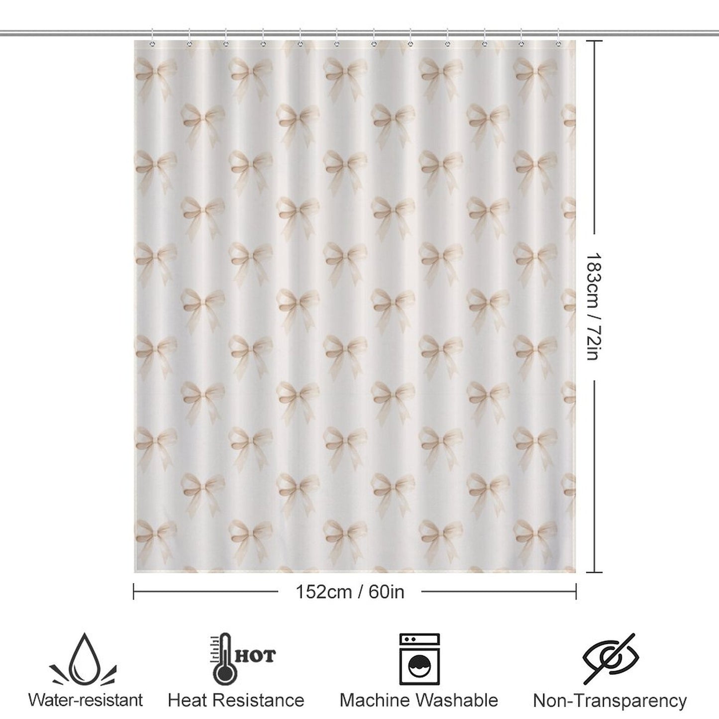 Ribbon Shower Curtain
