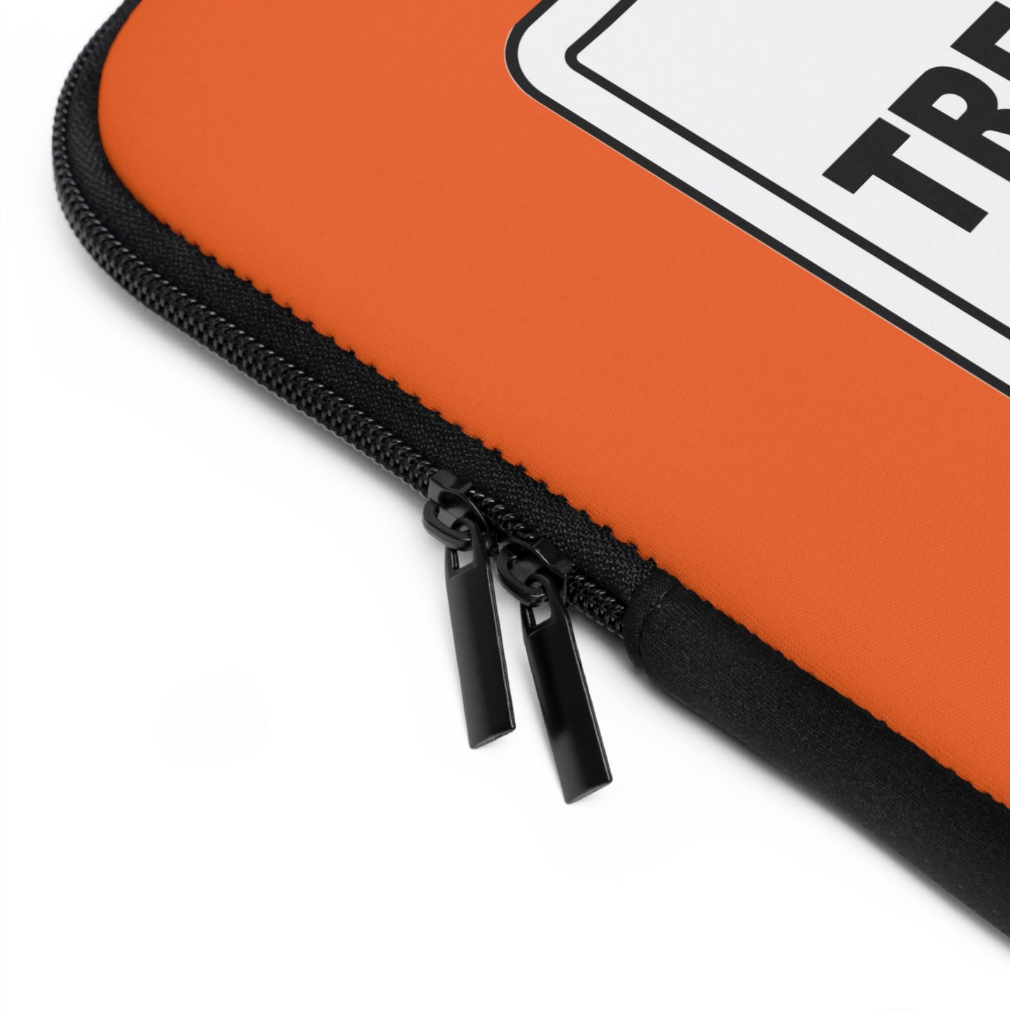 Bold Statement Laptop Sleeve - No Trespassing Design