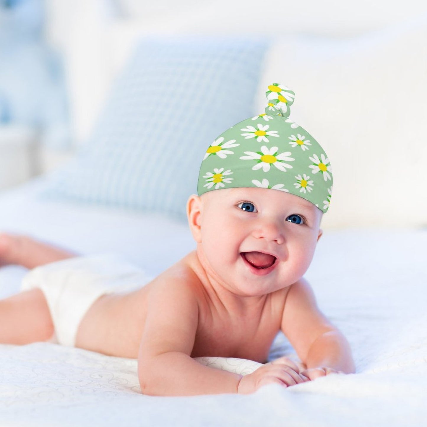 Top Knot Hat for Baby (A Set of 2)