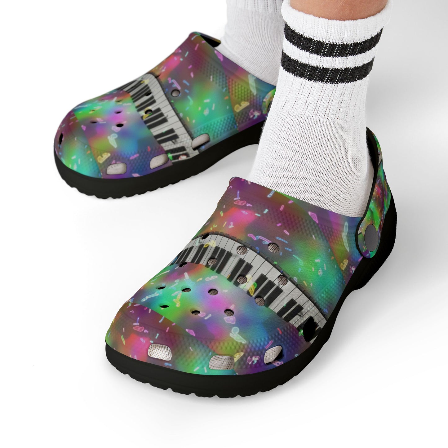 Colorful Musical Kid's EVA Foam Clogs - Bright, Fun