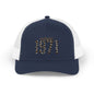 1971 Leopard Print Snapback Trucker Cap — Vintage Born in 1971 Birthday Gift