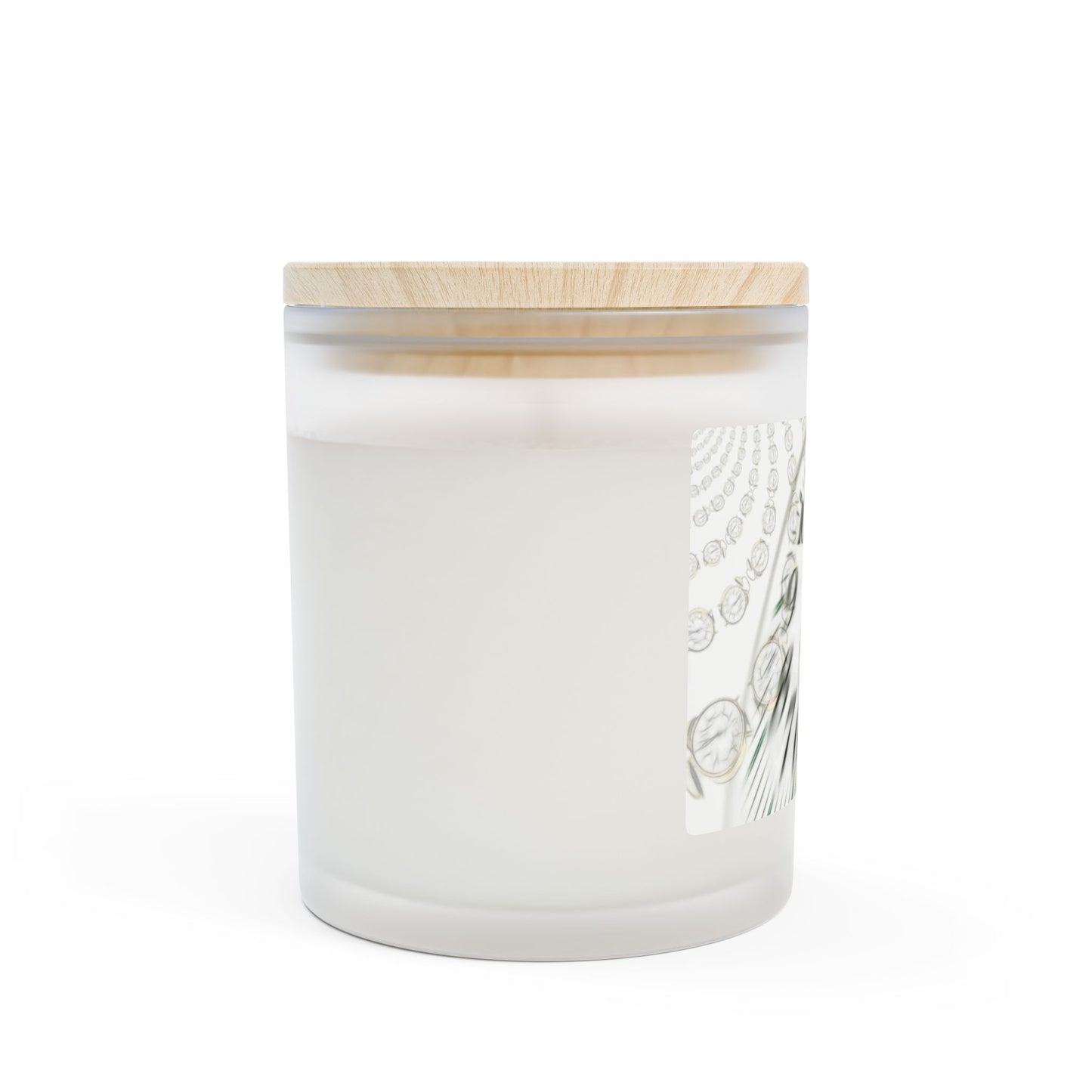 Whimsical Frosted Glass Candle | Aromatherapy Decor, Relaxation Gift, Home Fragrance, Zen Atmosphere, Gift for Her