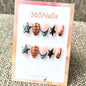 365nails: "Starry Safari" – 3D Star & Animal Print Handmade Short Nails