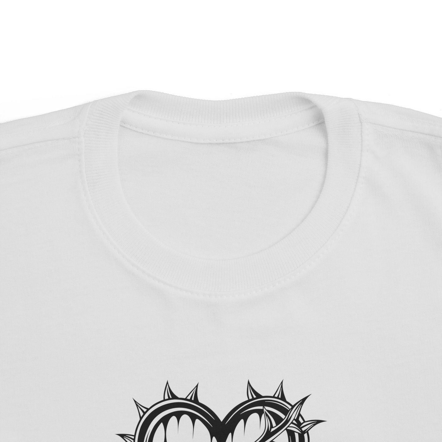 Toddler's Heart & Thorn Tee, Cute Kids T-Shirt, Children's Graphic Shirt, Gift for Toddlers, Cool Summer Outfit